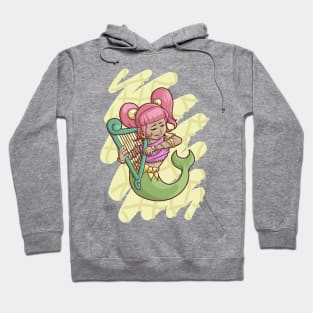 Mermaid Play Harp Hoodie